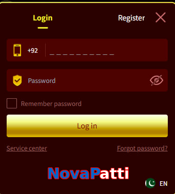 NovaPatti login preview